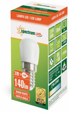 SPECTRUMLED WOJ52321 LED TABLICOWE 230V 2W E-14 WW SPECTRUM