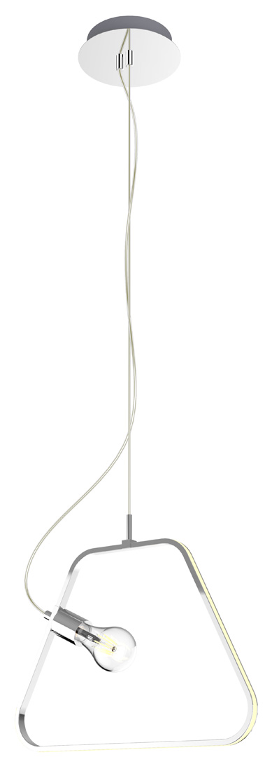 CANDELLUX A0023-320 IKARIA LAMPA WISZĄCA 42 1X60W E27 LED+12W LED CHROMOWY 4000K APETI