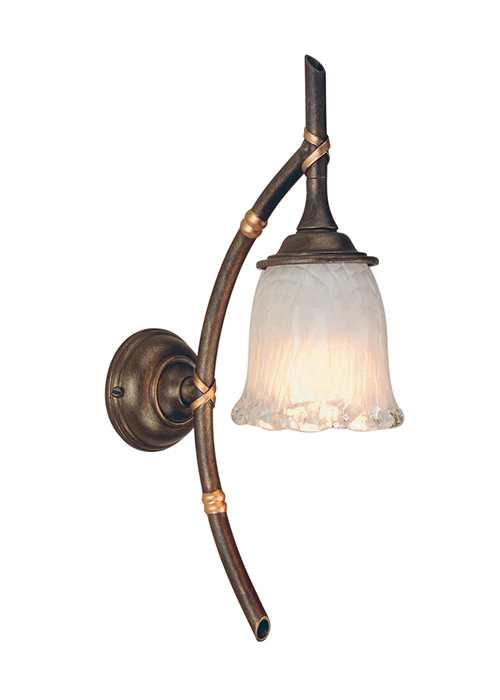 ELSTEAD BAMBOO BB1 BRZ PATINA 1Lt Wall Light