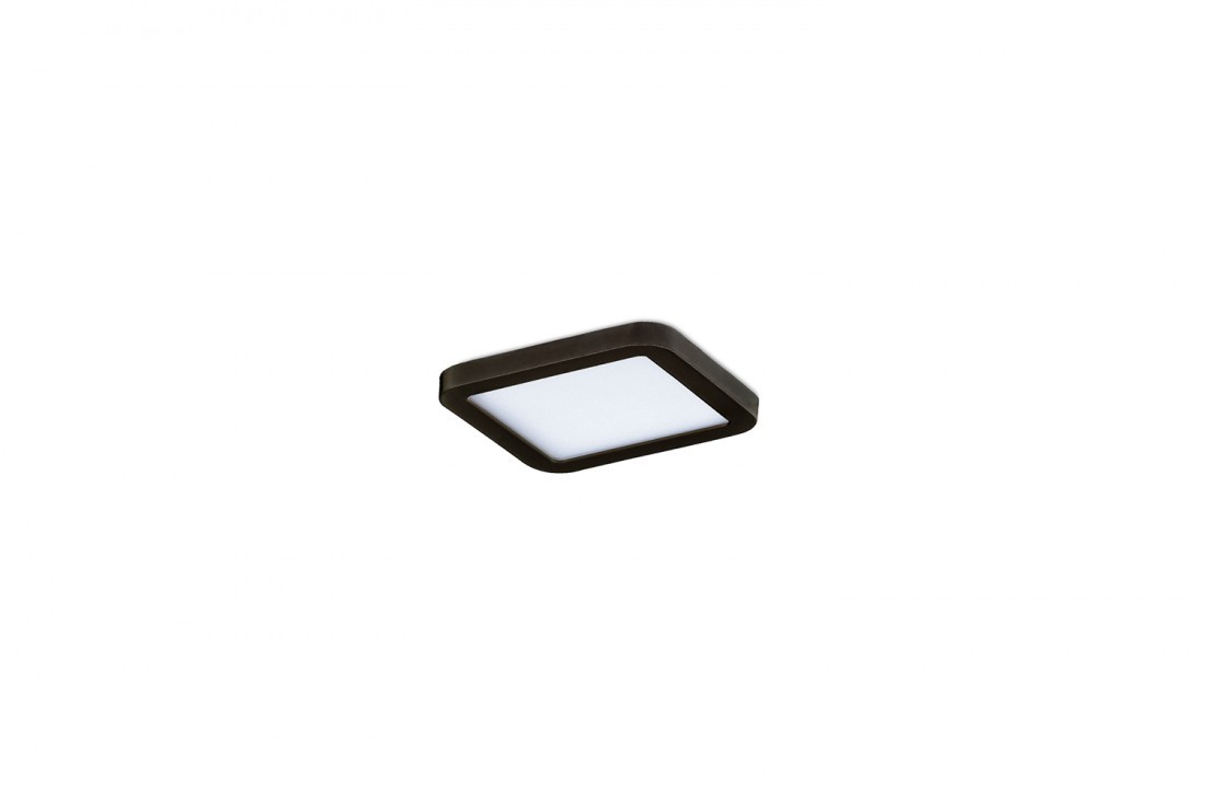 AZZARDO AZ4331 SLIM 22 SQUARE 4000K IP44 BK TECHNICAL DOWNLIGHT BLACK