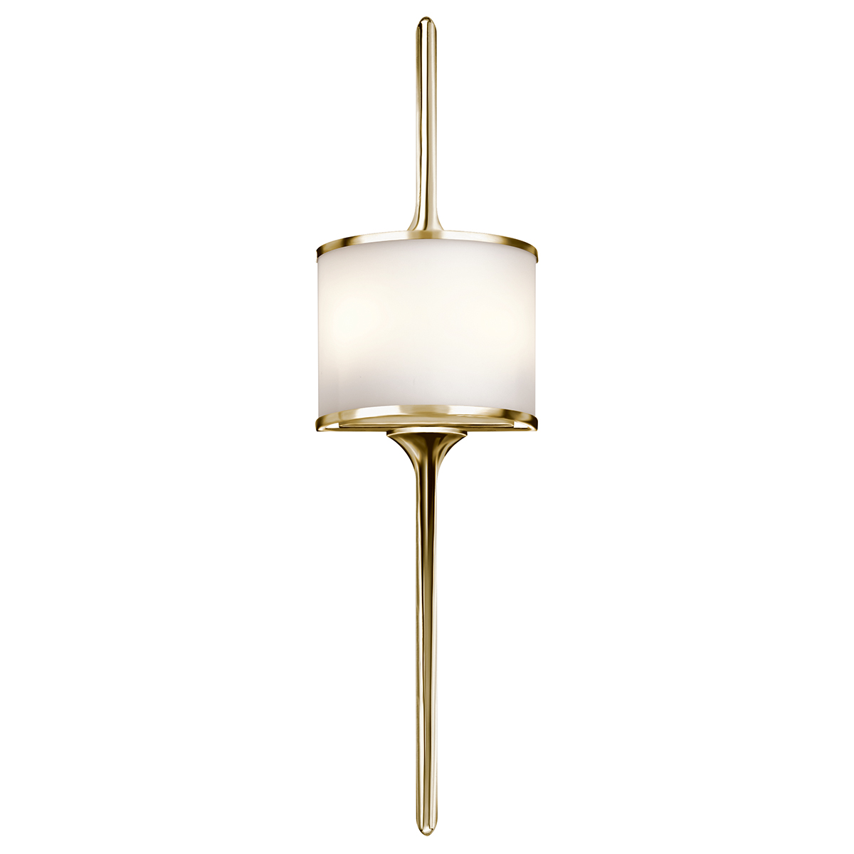 ELSTEAD Mona KL-MONA-L-PB 2 Light Wall Light - Polished Brass