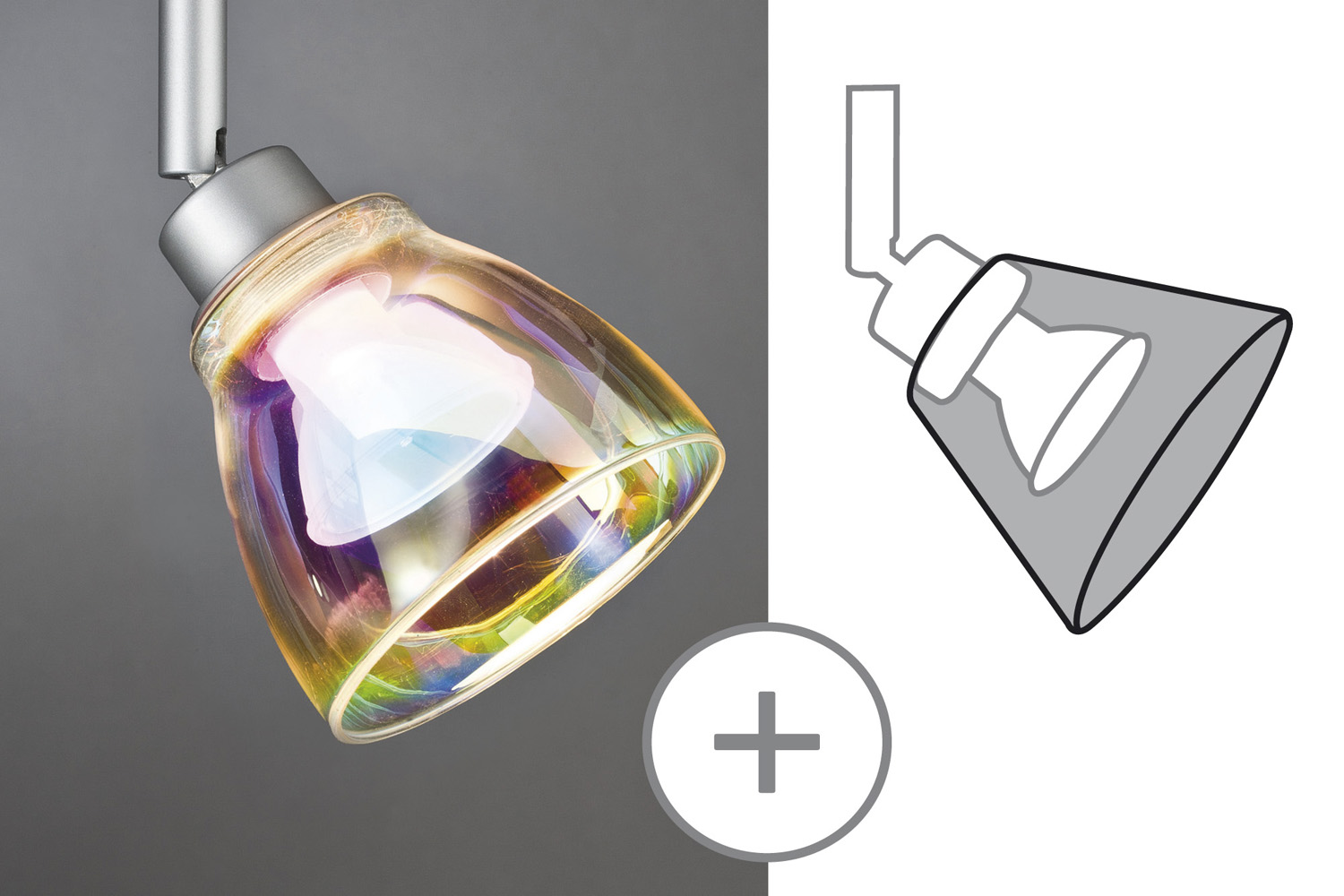 WYPRZEDAŻ PAULMANN 60011 DecoSystems klosz Wolbi max.50W dichroic