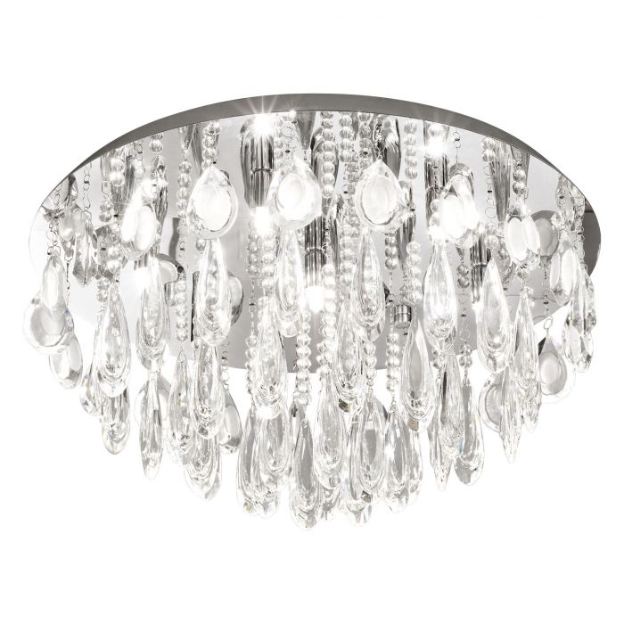 EGLO 93413 LAMPA CALAONDA OPRAWA SUFITOWA DL/7 G9 Ø580 CHROM/KRISTALL CALAONDA
