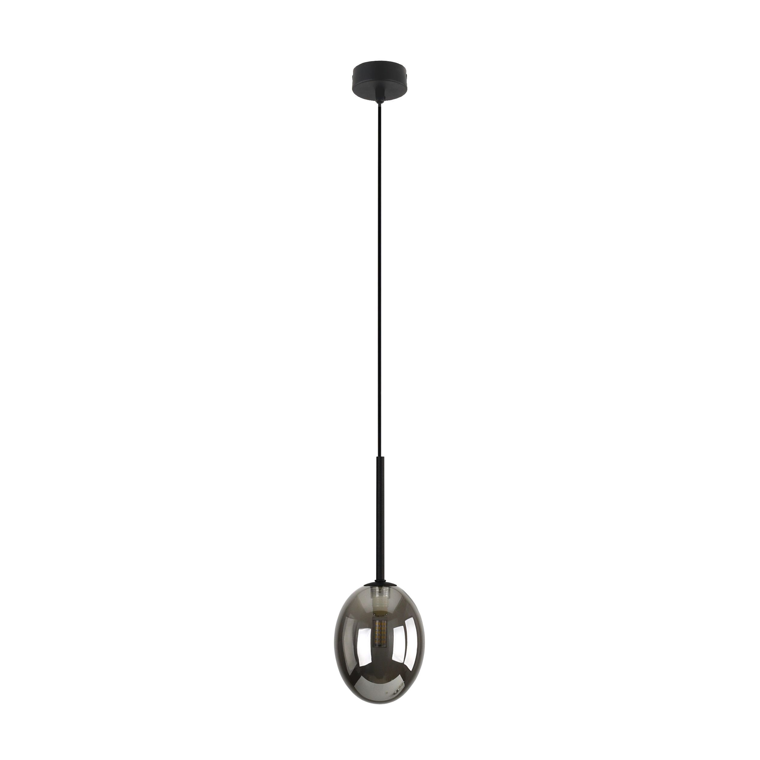 TK-LIGHTING 10827 PEARL BLACK LAMPA WISZĄCA 1XG9