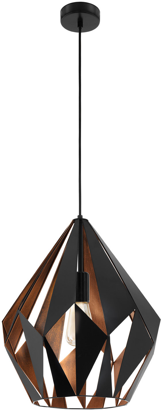 EGLO 49878 HL/1 E27 SCHWARZ/KUPFER CARLTON 1