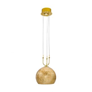 KOLARZ 0392.31+1L.3.ME.AU LUNA lampa wisząca złoto 24K
