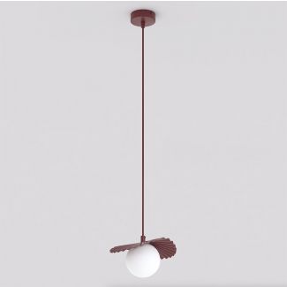 EMIBIG 1761/1 FLORA 1 BURGUNDY OPAL Lampa wisząca