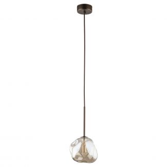 TK-LIGHTING 11025 LAVA BROWN LAMPA WISZĄCA 1XG9