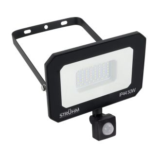 IDEUS 04377 ASTON LED S 50W BLACK NW Naświetlacz SMD LED z czujnikiem ruchu