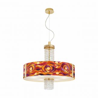 KOLARZ 0345.36.3.AQ.RV.OKPT EMOZIONE lampa wisząca złoto 24K