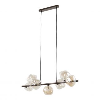 TK-LIGHTING 11033 LAVA BROWN LAMPA WISZACA 7XG9