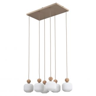 TK-LIGHTING 11052 BALLO LAMPA WISZĄCA 6XE14
