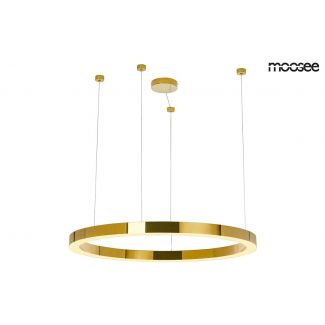Moosee MSE010100110 MOOSEE lampa wisząca RING LUXURY 110 złota - LED, chromowane złoto