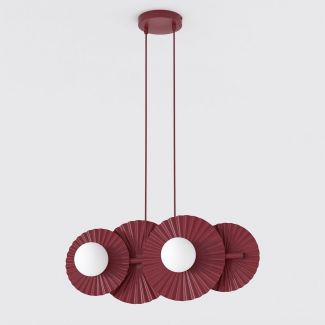 EMIBIG 1729/4 UMBRA 4 BURGUNDY lampa wisząca