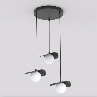 EMIBIG 1758/3 FLORA 3PREM BLACK OPAL Lampa wisząca