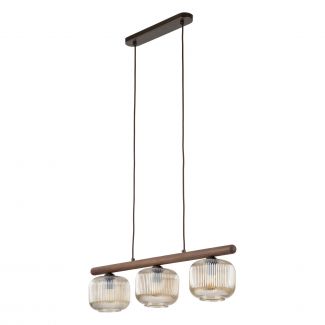TK-LIGHTING 11069 SALVIA BROWN LAMPA WISZACA 3XE14