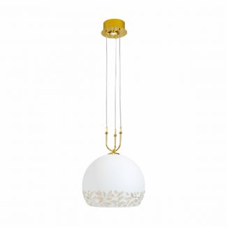 KOLARZ 0392.31+1L.3.LI.WA LUNA lampa wisząca złoto 24K