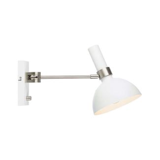 MARKSLOJD 107499 LARRY lampa ścienna 1L White/Steel