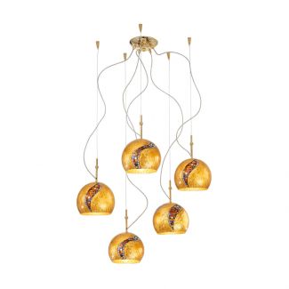KOLARZ 0392.35.3.KI.AU LUNA lampa wisząca złoto 24K
