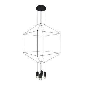 Step into Design ST-5961-4 Lampa wisząca LINEA-4 czarna 45 cm