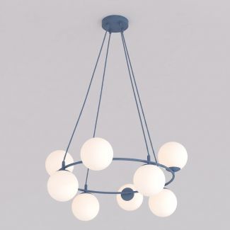 EMIBIG 1830/8 AZURA 8 DUSTY BLUE OPAL Lampa wisząca