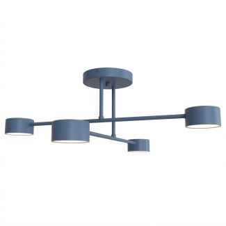 EMIBIG 1839/4 HALO 4 DUSTY BLUE Lampa sufitowa