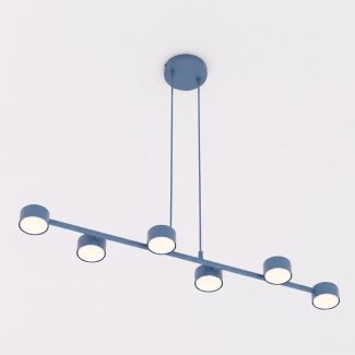 EMIBIG 1842/6 MEGARA 6 DUSTY BLUE Lampa wisząca