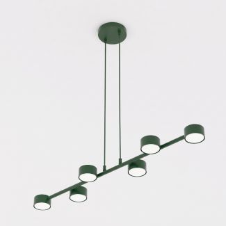 EMIBIG 1844/6 MEGARA 6 OLIVE GREEN Lampa wisząca