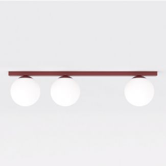 EMIBIG 1713/3 FIT 3 BURGUNDY OPAL Lampa sufitowa