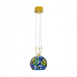 KOLARZ 0392.31+1M.3.AQ.BG LUNA lampa wisząca złoto 24K