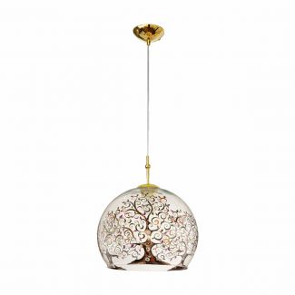 KOLARZ 0392.31L.3.AL.MT LUNA lampa wisząca złoto 24K