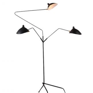 Step into Design F8703 Lampa stojąca CRANE-3F czarna 210 cm