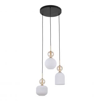 TK-LIGHTING 11592 SOPHIA COGNACWHITE LAMPA WISZACA 3XE14