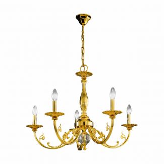 KOLARZ 0301.85.3 PISANI żyrandol złoto 24K