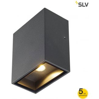 SLV 232435 QUAD 1 XL, lampa ścienna, kwadrat, antracyt, LED, 1x3,2W, 3000K