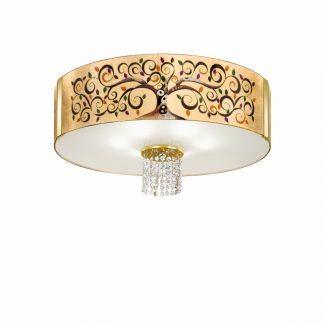 KOLARZ 0345.16.3.AL.MU.OKPT EMOZIONE lampa sufitowa złoto 24K