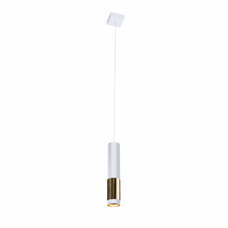 AMPLEX 8365 KAVOS LAMPA WISZĄCA 1 PŁ. POD SZYNOPRZEWÓD (white/gloss brass)