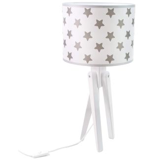 HELLUX 4210211 Trivet biały - gwiazdki lampa biurkowa