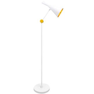 POLUX 308023 Lampa podłogowa MODERN C-W   Biało-złoty E27