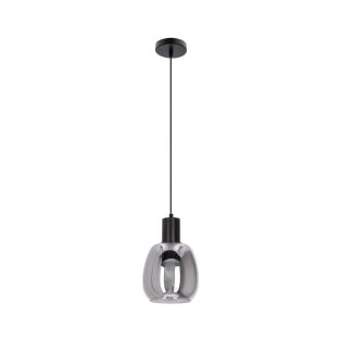 CANDELLUX 31-26941 Udin small lampa wisząca czarny 1x15W GU10 klosz szary
