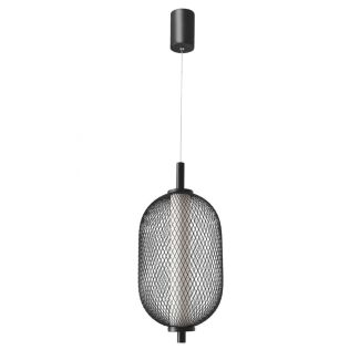CANDELLUX 31-35349 PUMA lampa wisząca 15cm czarny 10W LED 3000K klosz biały
