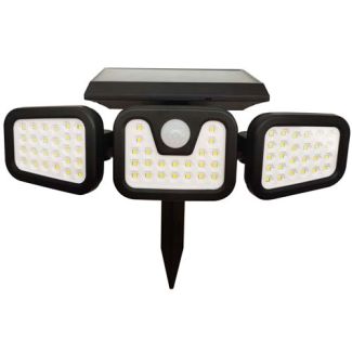 POLUX 323125 Naświetlacz solarny LED TRIO  z czujnikiem ruchu i zmierzchu