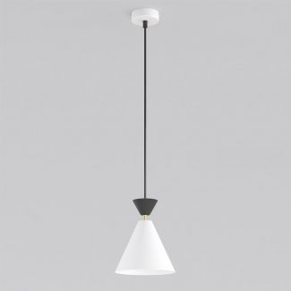 EMIBIG 1743/1 KLEVER 1 WHITE BLACK Lampa wisząca