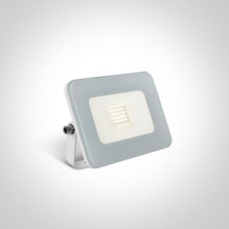 ONE LIGHT 7028AG/W/C Desfina biały naświetlacz LED 4000K 10W AC IP65 z regulowanym uchwytem montażowym