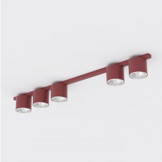 EMIBIG 1697/5 NANO 5 BURGUNDY Lampa sufitowa