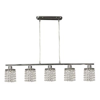 CANDELLUX 35-28115 ROYAL LAMPA WISZĄCA 5X40W G9 CHROM+KRYSZTAŁKI