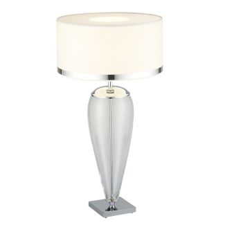 ARGON 356 lampa stołowa 1 pł. biały,transparentny,chrom