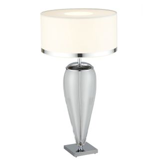 ARGON 366 lampa stołowa 1 pł. biały,transparentny,chrom