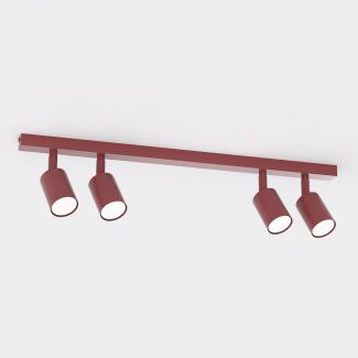 EMIBIG 1704/4 FLASH 4 BURGUNDY Lampa sufitowa