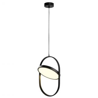 Step into Design 60217A-L Lampa wisząca ELIPSE LED czarna 38 cm